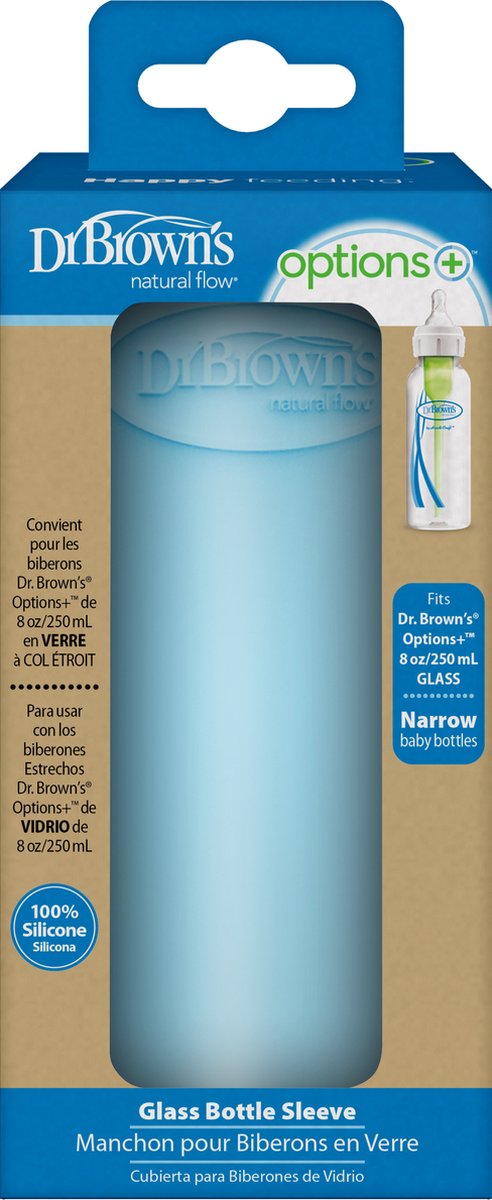 Dr. Brown's Flesbeschermer - Smalle halsfles - 250ml - Blauw van Dr. Brown's — afbeelding 5