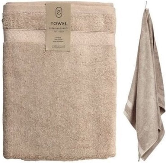 Handdoek van katoen - Zand - 70 x 140 cm