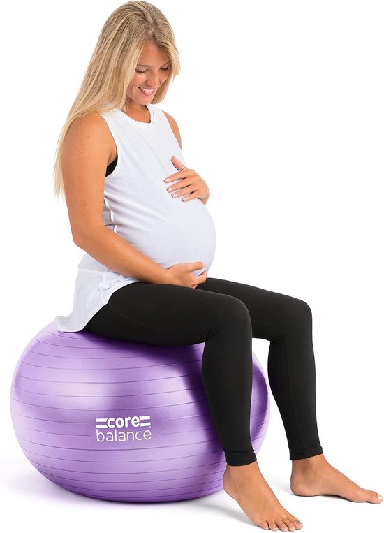 Ballon De Gym 55 Cm – Yoga, Grossesse, Fitness, Anti-éclatement, Avec Pompe, Supporte 200 Kg
