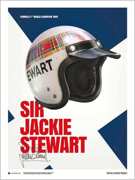 Sir Jackie Stewart Helm 1969 Art Print 60x80cm | Poster