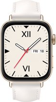 HUAWEI WATCH FIT 3 Wit lederen horlogeband | Ultraslank design | 1,82" AMOLED-scherm | All-round fitnessmanagement | Tot 10 dagen batterijduur | Compatibel met iOS en Android.