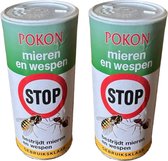 Pokon Tegen Mieren Korrels - Mieren bestrijden - 2x 100gram - 40g per 2L water - verpakking voordeel - Mierenpoeder