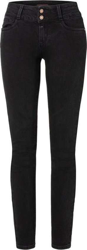 Lauren Ralph Lauren PEBBLED LEATHER SKINNY BELT - Cintura - black/nero