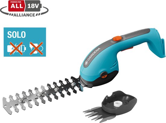 GARDENA Accugras- en struikschaar PowerCut 20/18V P4A - voor heggen en gazons - excl. accu en lader