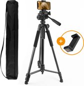 XXL Camera Tripod Pro - Trépied universel léger pour appareil photo avec support pour smartphone - 160 cm