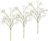 Lot de 7x fleurs artificielles Branches de gypsophile blanc 65 cm - Plantes et fleurs artificielles