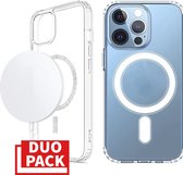 Draadloze Oplader - Geschikt voor iPhone 13 Pro en Geschikt voor MagSafe Case - Hoesje - USB C