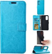 Bookcase Geschikt voor: Samsung Galaxy S20 Plus 5G - Turquoise - portemonnee hoesje