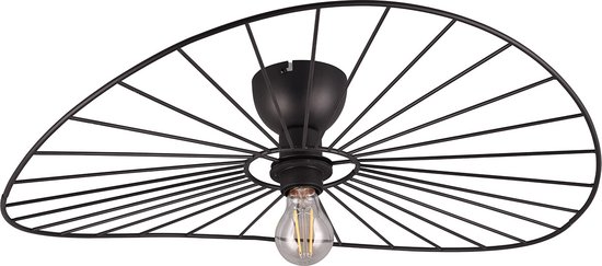 EGLO plafondlamp Mogano 2 - e27 - ø28 cm - zwart – vtwonen EGLO plafondlamp Mogano 2 - e27 - ø28 cm - zwart – vtwonen