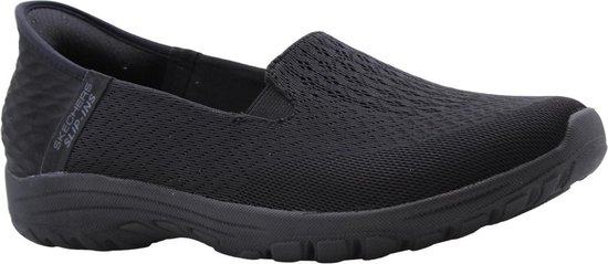 Skechers dames instappers zwart sale