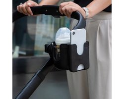 foto van Glowhub - Bekerhouder voor kinderwagen, buggy, accessoires, universele bekerhouder, koffiehouder, kinderwagen, rollator, fietshouder