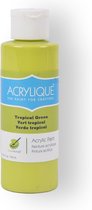 Acrylverf Tropical Green - 118 ml Kunststof Fles - Geschikt voor kinderen & Volwassenen | Voor Ambachtslieden en Hobbyisten