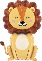 Folie ballon Jungle Leeuw XL - jungle - dier - safari - ballon - lion - leeuw - decoratie - verjaardag - kinderkamer