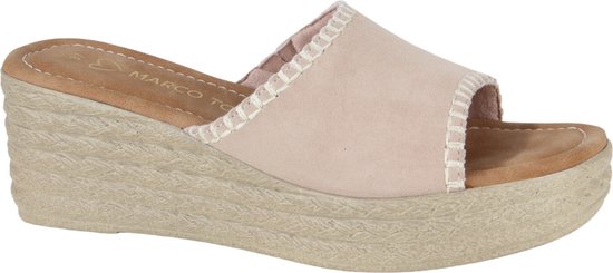 MARCO TOZZI premio, Soft Lining, Leather + Feel Me - insole Dames Muiltjes - NUDE - Maat 41