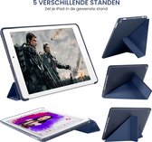 Tablet Hoes geschikt voor iPad Hoes 2017 - 5e generatie - 9.7 inch - Smart Cover - A1822 - A1823 – Donkerblauw