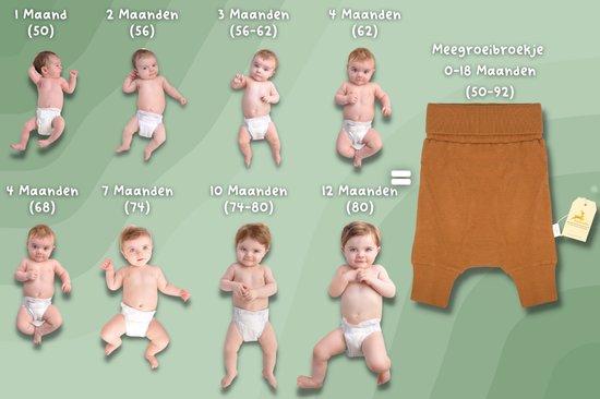 Pantalon de croissance Bambibello Taille à 18 mois Durable