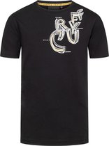 Cruyff Junior Connection Tee Shirt Black/Gold - Maat 164