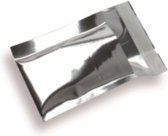 Folie Enveloppen - 60x80 mm - Zilver - 100 stuks