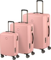 Bol.com Princess Traveller PT01 Deluxe - Kofferset - Peony Pink - SML aanbieding
