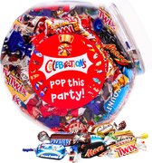 Mars Celebrations mega chocolademix met opschrift "Pop this party!" - chocolade van Twix, Snickers, Mars, Bounty, Maltesers, MilkyWay & Galaxy - 1155g