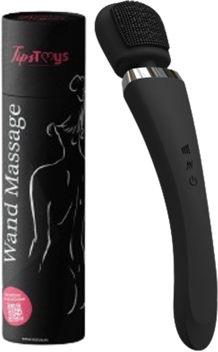 Goedkoopste TipsToys Body Wand Massage Vibrators - Spieren Stimulator - Vibrator voor Vrouwen SexToys Koppels Zwart