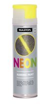 Maston Peinture de Marquage NEON - Mat - Jaune - Spray de marquage - 500 ml