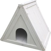 WOODLAND ABRI TRIANGLE COTTAGE 50x42x42CM blanc