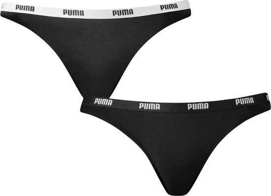 PUMA Iconic Bikini 2P Dames Slips - Zwart - Maat XL