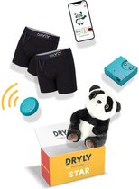 Dryly Plaswekker tegen Bedplassen voor Jongens - Zindelijkheidstraining incl. App - Zender met Trilfunctie - Star Pakket - Maat 134-140