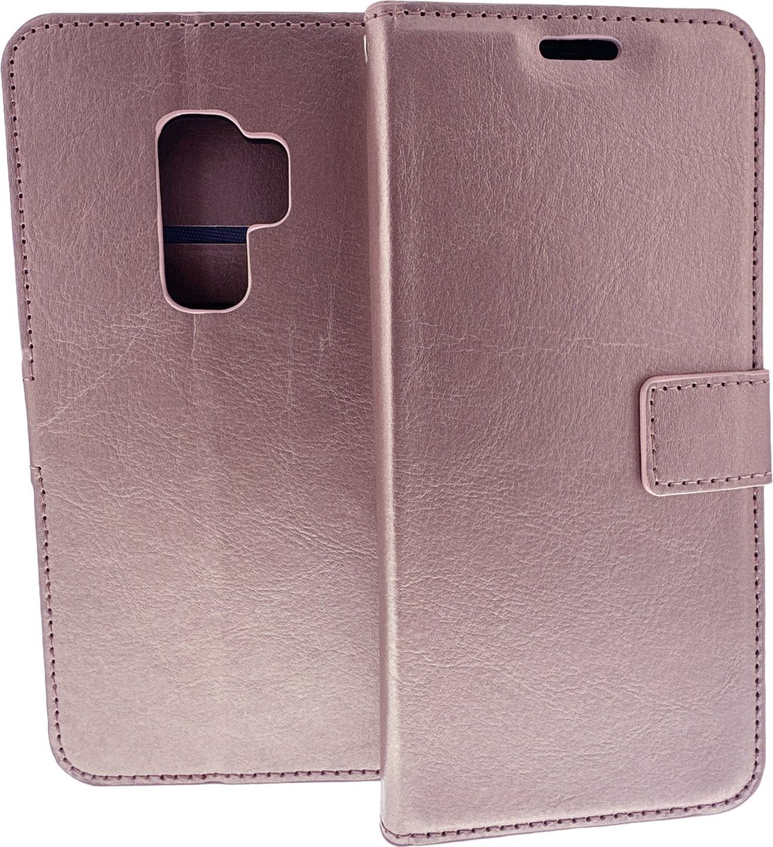 Bookcase Geschikt voor: Samsung Galaxy S9 - Rose Goud - portemonee hoesje