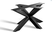 Stalen zwarte matrixpoot 140 x 80 | tafelpoot | spinpoot | tafelpoot | onderstel| Matrix poot | 100% Nederlandse Kwaliteit
