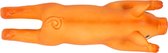 Duvo+ Latex Piepend Varken – Hondenspeeltje – Oranje – 24cm