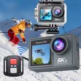 NovaWare 5K Action Camera - Dual Screen - Actie Camera - 5K resolutie - 4K 60 FPS - 24MP - WIFI - EIS - Sony IMX sensor - Sport - Waterdicht - 32gb Micro SD - Onderwatercamera - Alternatief GoPro