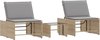 vidaXL - Ligstoelen - 2 - st - met - tafel - poly - rattan - beige