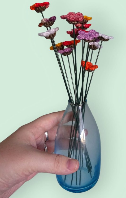 Knuffelsenzo - Bloemen - Gehaakt - Kunstbloem - Handgemaakt - Kleine ondernemer - Gehaakt - Nep bloem - Sierbloem - Duurzaam - Kunst