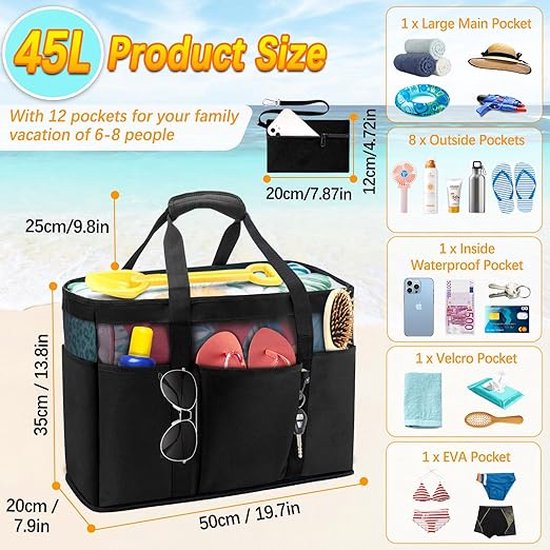 Hikr Reistas 45x35x20 cm weekendtas - Blue