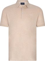 Cavallaro Napoli - Bavegio Poloshirt Melange Beige - Regular-fit - Heren Poloshirt Maat XL