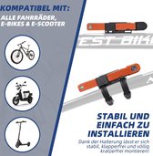 Vouwslot met houder - fietsslot hoge veiligheid met 80 cm lang incl. 2 sleutels - fietsslot ideaal als e-scooter, e-bike (oranje)