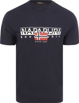 Napapijri - Aylmer T-shirt Navy - Heren - Maat XL - Regular-fit