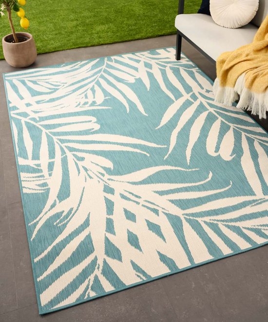 Buitenkleed Palm - Flip Coco turquoise 160x220 cm