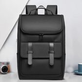 Uniseks Comfortabele Rugzak Luxe Stijl Voor School Kantoor Reizen Rugzak Geschikt Voor 15.6 Inch Laptop Reizen Tas Zwarte Kleur