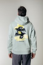 Colourful Rebel Birds Sky Relaxed Clean Hoodie - L