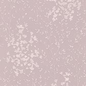 Papier peint Fleurs Profhome 360822-GU papier peint intissé légèrement texturé avec motif floral rose mat marron argenté 5,33 m2