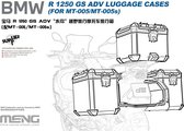 1:9 MENG SPS091 BMW R1250 GS ADV Bagagekoffers Plastic Modelbouwpakket