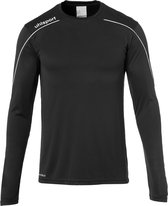 Uhlsport Stream 22 Voetbalshirt Lange Mouw Heren - Zwart / Wit | Maat: 2XL