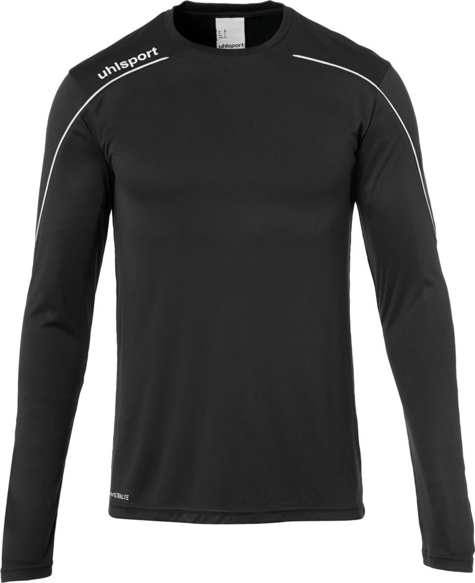 Uhlsport Stream 22 Voetbalshirt Lange Mouw Heren - Zwart / Wit | Maat: 2XL