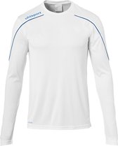 Uhlsport Stream 22 Maillot de Football Manches Longues Hommes - Wit / Royal | Taille M.