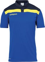 Uhlsport Offense 23 Polo Kinderen - Royal / Marine / Limoen | Maat: 140