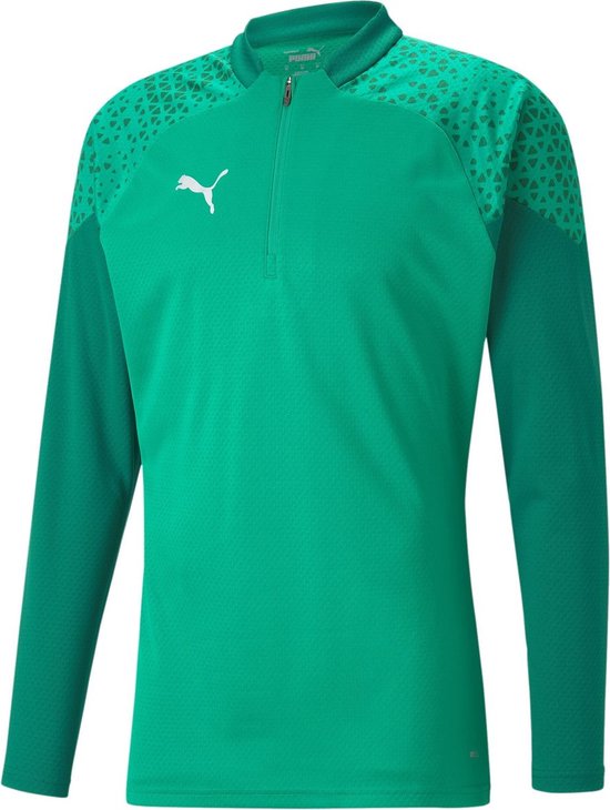 Puma Team Cup Ziptop Heren - Groen | Maat: L