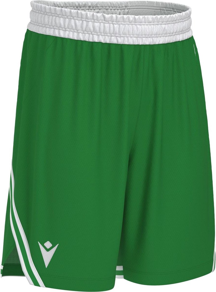 Macron Kansas Eco Basketbalshort Heren - Groen / Wit | Maat: XS